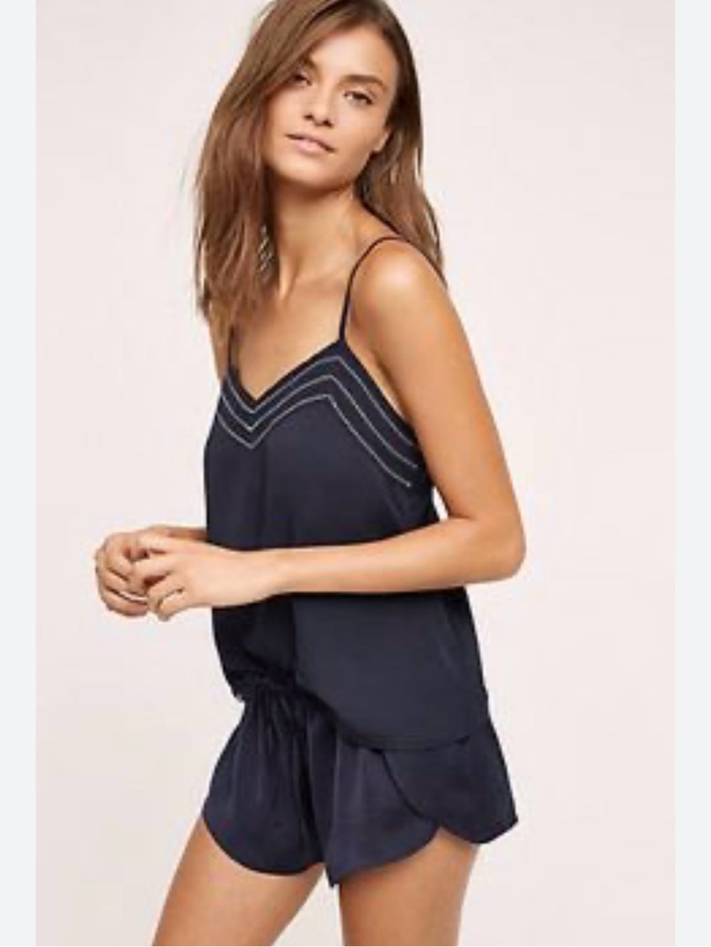Anthropology like silk tank small